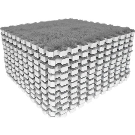 Låsbar Matta Shaggy Mjuk EVA Skummatta Fluffiga Mattor Skyddande Golvplattor Träning Lekmatta för Barn Barnrum Hem Vardagsrum Sovrum (