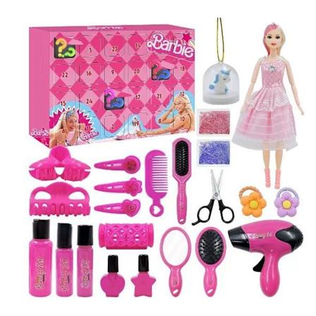 Lasten meikki Blind Box DIY-kosmetiikka kynsi taidetta tyttö nukke vaatteet joulu käsin repäisty laskurikalenteri Girl doll blind box XT-92-1