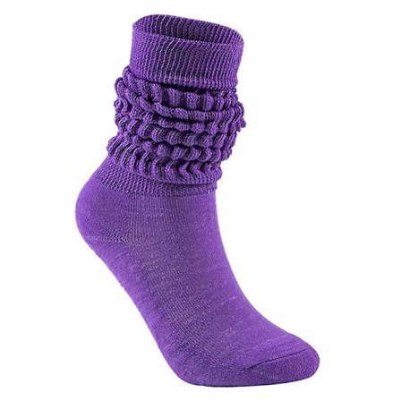 Dame og Herre Multifarget Slouch Støvlett Sokker Casual Ekstra Lange Løse Stablede Chunky Scrunch Knehøye Sokker Ruched Bubble Leg Warmer