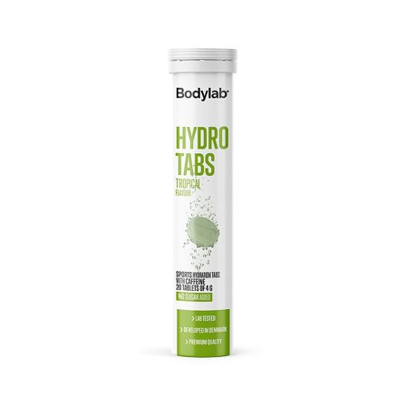 Bodylab Hydro Tabs Tropical 80 g, Sport & Velvære, Protein & Energi, Elektrolytter