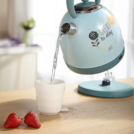 Vintage Mønster Elkedel 304 Rustfrit Stål Kedel