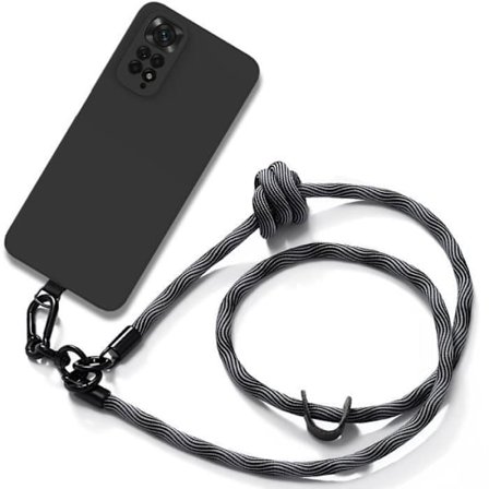 Coque - Xiaomi - Redmi Note 11-11S - Stötsäker - Repöremot - Avtagbart snöre