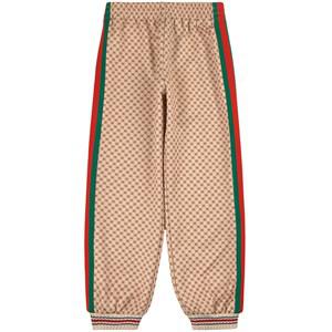 Kids - Gucci Camel GG All Over Side Stripe Sweatpants 6 years - Bottoms - 6 years - Beige - Mädchen