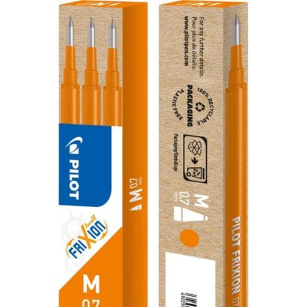 Pilot Refill Frixion 0,7mm orange 3/fp - Lyreco - Kontorsmaterial - Pennor - Pennpatroner