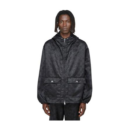 Gucci, Jackets Zwart, Heren, Maat:M,nylon