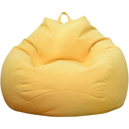 Klassisk trekk til saccosekksofa, latmannsstol, oppbevaringstrekk til saccosekk uten fyll, ensfarget, enkel design