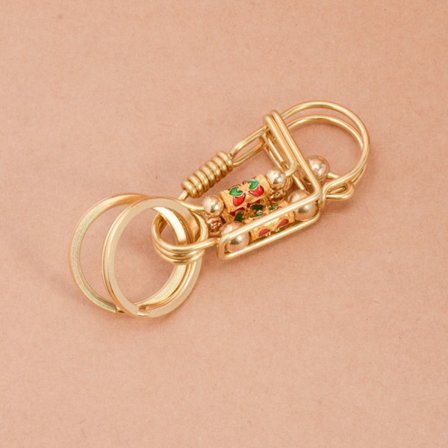 Mässingsnyckelring Birdie Keyring 2 2