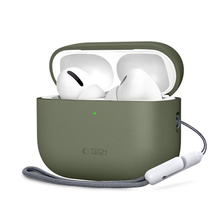 Tech-Protect Apple Airpods Pro 3 Etui Silikone - Olivengrøn