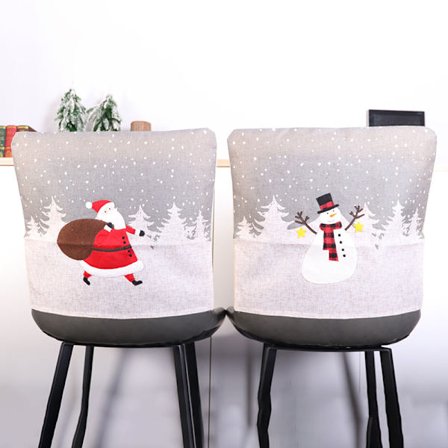 2 stk. julestolebetræk til spisesalens julebord