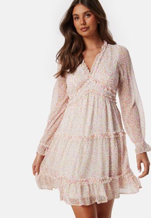 VERO MODA Vmsmilla LS frill short dress Klær