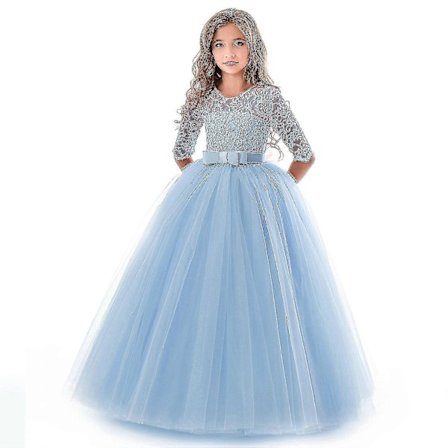 Piger Blonde Lang Prom Kjoler Brudepige Børne Kjoler Til Piger Teenagere Pige Festkjole Børn Prinsesse Aften Formel Bryllup Vestido