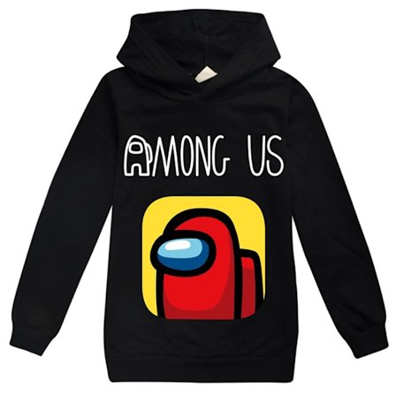 Among us tecknade spel print pojke Tröja barn Casual hoodies