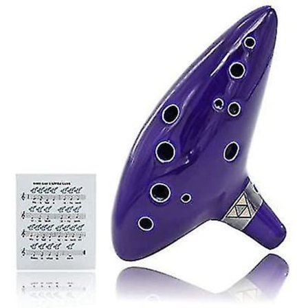 12-reikäinen Alto C -okariina Legend of Zelda -keramiikka