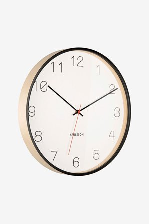 Karlsson - Seinäkello Joy - Musta - Seinäkellot & pöytäkellot - - Homeroom