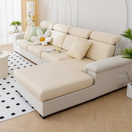 Benvit; Extra Stor XL-storlek (4 personer) | Bredd 65×80cm * Längd 165×210cm * Höjd 5-20cm; Elastisk, fintexturerad, vattentät, kattsäker