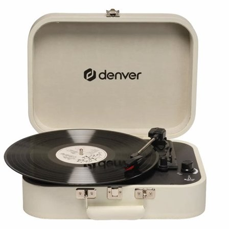 Denver skivspelare retro / portabel vinylspelare med USB / resväska skivspelare