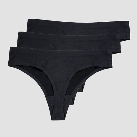 ICANIWILL Invisible Thong 3-pack, Black