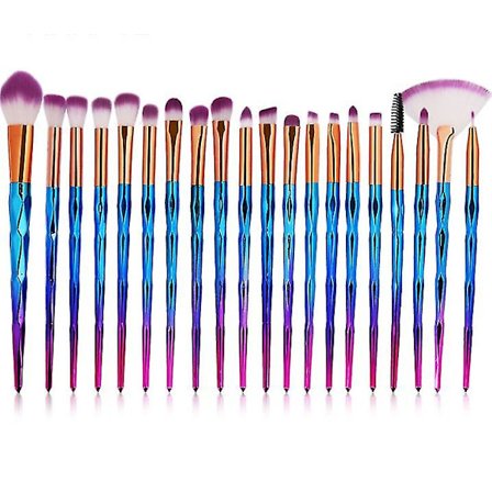 20-pack Professionella Syntetiska Foundation Makeup-Borstar (mauve)