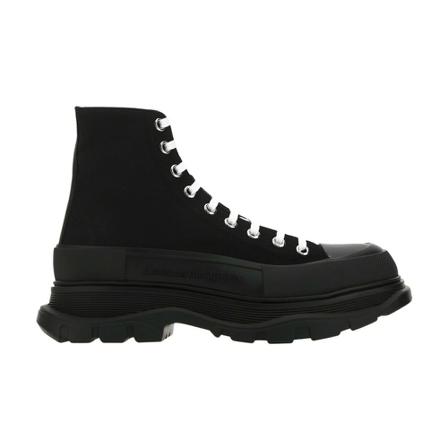 Alexander McQueen, Lace-up Boots Zwart, Heren, Maat:44 EU