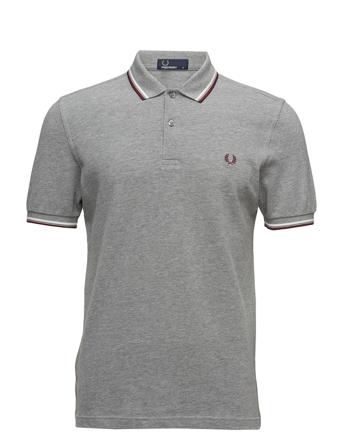 Twin Tipped Fp Shirt Polos Short-sleeved Harmaa Fred Perry