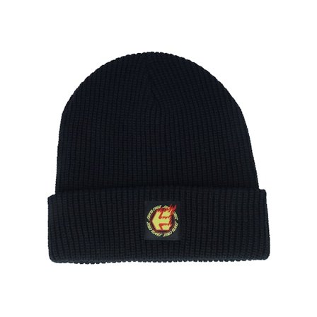 Etnies - Black cuff Beanie - Sc Flame Beanie Black Cuff @ Hatstore