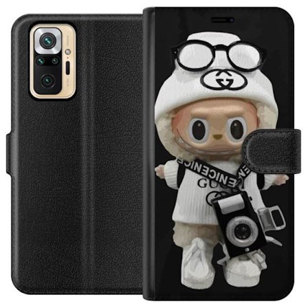 Kompatibel Tegnebogsetui til Xiaomi Xiaomi Redmi Note 10 Pro Stilfuld designerfigur med kamera og streetwear, legesyg samlerfigur i trendy urban æste