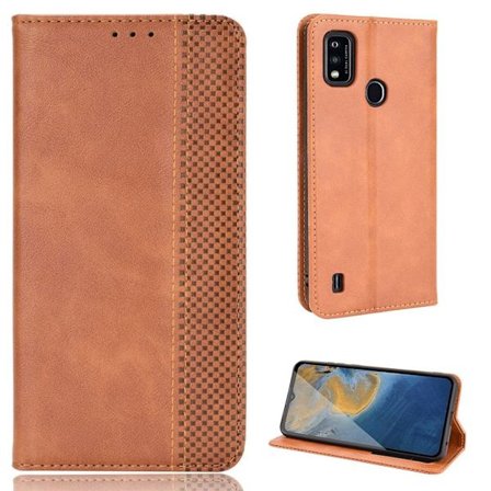 Bofink Vintage ZTE Blade A51 Læder Etui - Brun