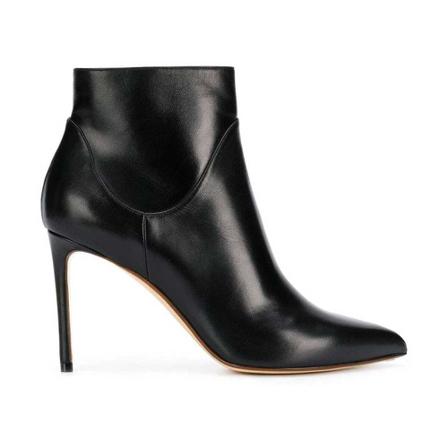 Francesco Russo, Shoes Nappa Leather Czarny, Kobieta, Rozmiar: 36 EU