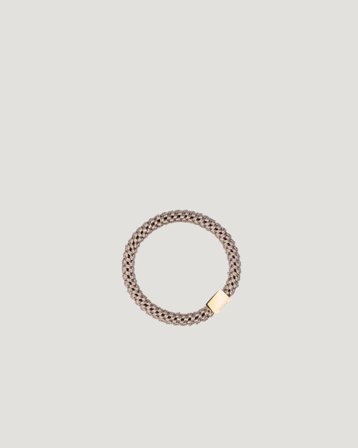 Dark Department Fat Hair Tie W/Gold Beige Accessoires Fille - Kids Brand Store