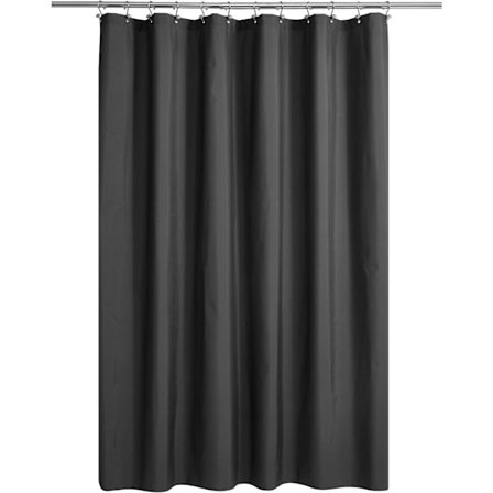 Svart Duschdraperi, Högkvalitativ PEVA, Lättviktigt Duschdraperi, Svart (180cm x 180cm)