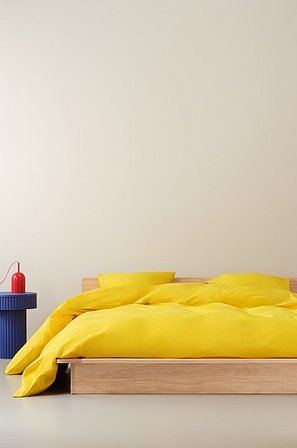 Jotex - Påslakanset Dubbelsäng Ekologisk Klargul ZACK - Köp Dubbelsäng hos Jotex