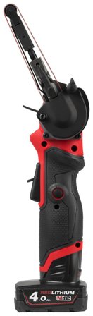 Milwaukee M12 FBFL10-402B Bandslip med batteri och laddare, Maskiner