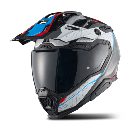 Casco Adventure Nexx X.WED3 Furka Rojo/Azul M