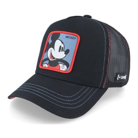 Capslab - Svart trucker Keps - Disney Mickey Mouse Black Trucker @ Hatstore
