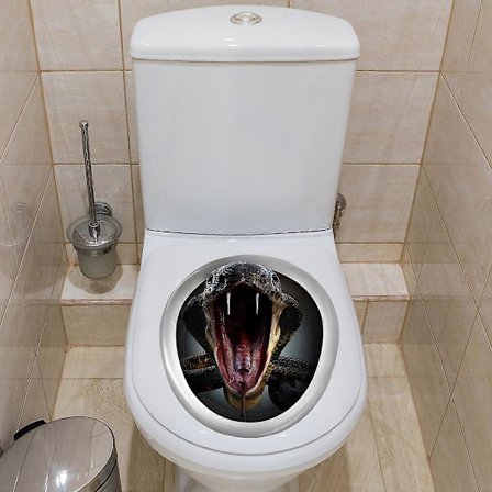 Pelottava wc-istuimen tarra