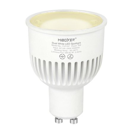 SYNERGY 21 LED Retrofit GU10 6W GU10 Dual White LED Spotlight *Milight/Miboxer*