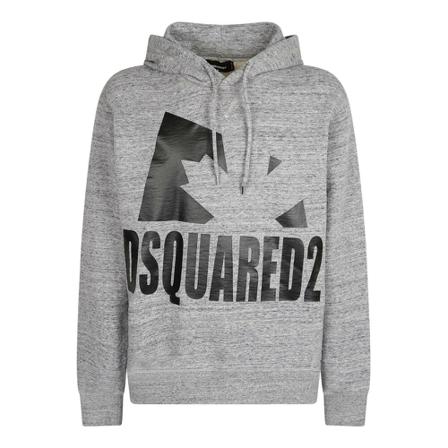 Dsquared2, branded sweatshirt Grijs, Heren, Maat:M,Katoen