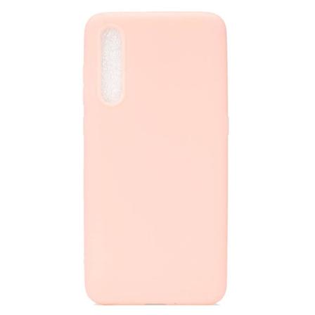Samsung Galaxy A50 - Genomtänkt Mattbehandlat Silikonskal Nkobee Ljusrosa