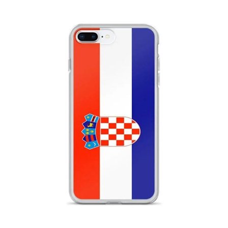 iPhone-skal - Kroatiska flaggan - iPhone 8 Plus - Mjuk - Flerfärgad - Vertikal