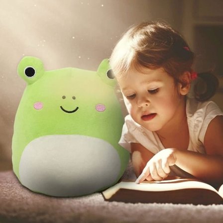 Plysj-bamse legetøj, sød frø Squishy blød plysj legetøj