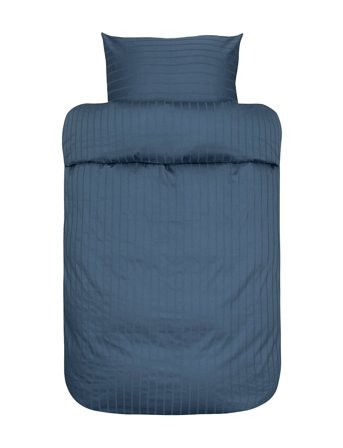 Milano Satin Påslakanset Blue Høie Of Scandinavia