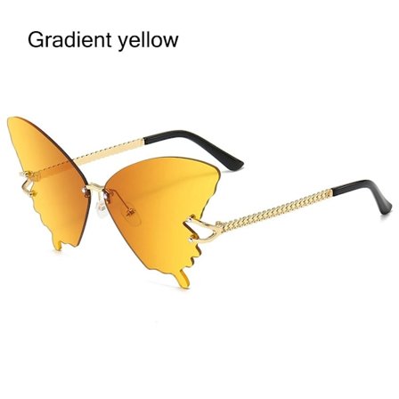 Butterfly Solglasögon Gradient Solglasögon GRADIENT GUL