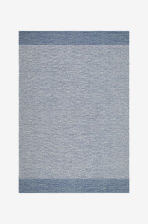 KM Home - Bomuldstæppe Alva - Blå - Bomulds- & kludetæpper - 140X200 - Fra Homeroom
