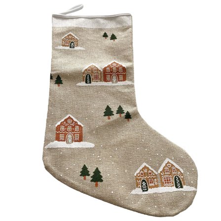 Julestrømpe Grantræer/Hus