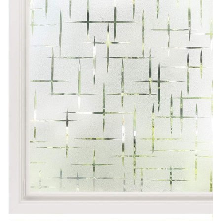 Frostet statisk vindusfilm, elektrostatisk vindusfilm uten lim, anti-UV-klistremerke 90x200cm