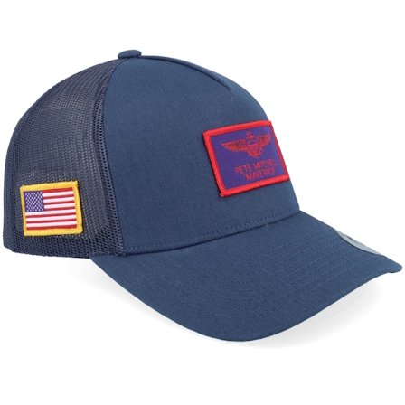Top Gun - Blu trucker Cappellino - Maverick Navy A-Frame Trucker @ Hatstore
