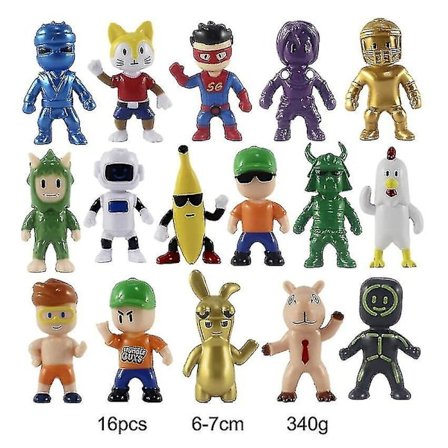 PVC Stumble Guys Taistelupelihahmojen Malli Juguetes Stumble Guys Anime Action & Leikkikuvasettikokoelma Lapsille Syntymäpäiväksi [xh] (FMY)