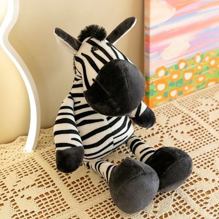 Söta plyschdockor Djungeldjurdocka Zebra (50 cm)