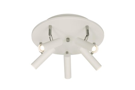 Aneta Lighting ARTIC takspot rund 5-lys, hvit, 5 x 6W
