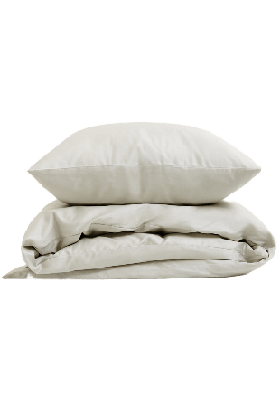 Arkipelag Bäddset Blank Enkelt Greige 150x210cm Med 1st Örngot 50x60cm Påslakan & Unisex Vit Enkel: 150x210 cm